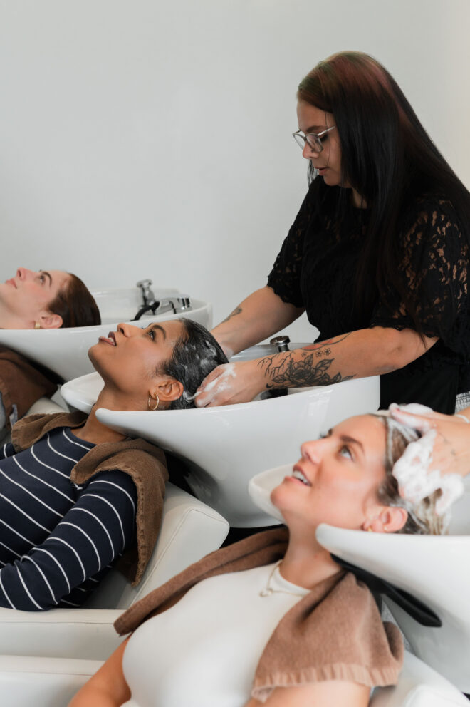Your Scalp, Up Close: Inside The Blowout Bar's Milbon Head Spa in Columbus 2 the blowout bar healthy scalp